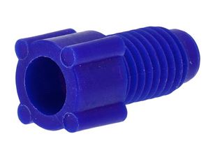 Nut PP flanged blue 116 14-28