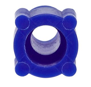 Nut PP flanged blue