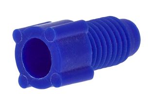Nut PP flanged blue