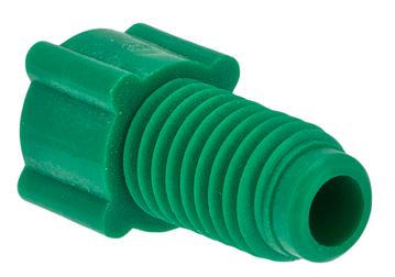 Nut PP flanged green