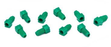 Nut PP flanged green