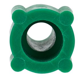 Nut PP flanged green