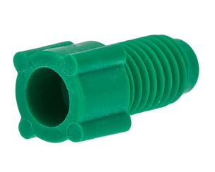 Nut PP flanged green