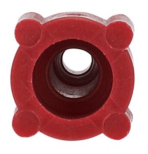 Nut PP flanged red 116 14-28