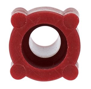 Nut PP flanged red