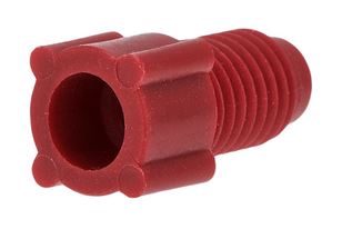 Nut PP flanged red