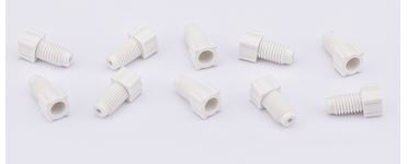 Nut flanged white