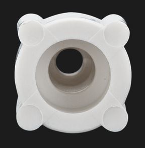 Nut flanged white