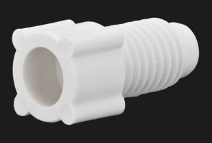 Nut flanged white