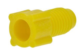 Nut PP flanged yellow