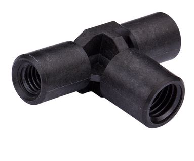 T-Stck 2 x 10-32 auf 14-28 Black LineCarbon PEEK Endure