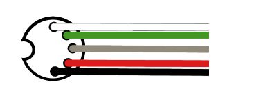 Motorkabel fr externes Vici Valco Ventil VICI I-22640-CE